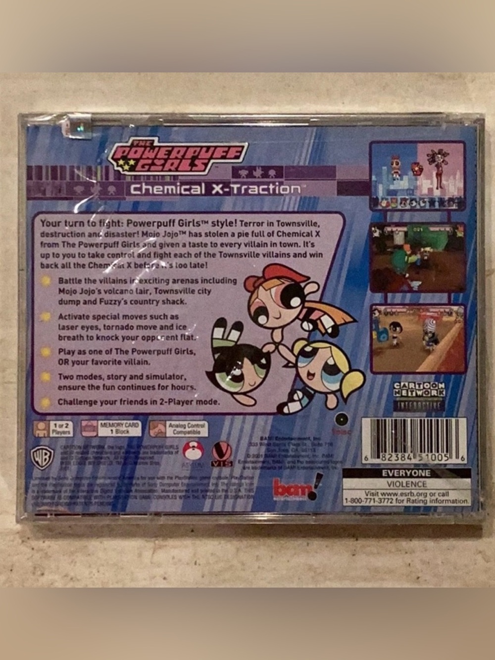 The PowerPuff Girls Chemical X-Traction PlayStation 1 Game Brand New Sealed PS1 - Picture 2 of 8